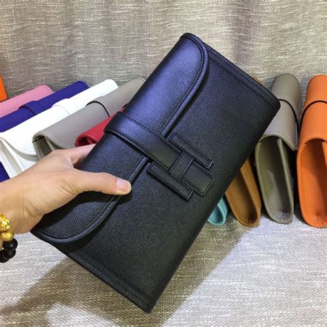 hermes black jige clutch